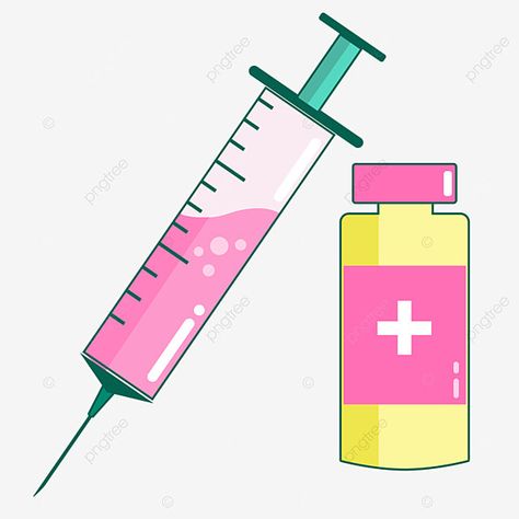 Syringe Illustration, Injection Image, Syringe Drawing, Bottle Png, Medical Syringe, Background Medical, Pharmacy Tech, Mom Party, Page Decoration