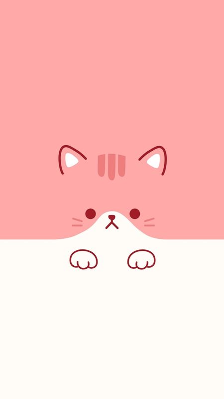 Cute Cat Phone Wallpaper, Kawaii Wallpaper Cat, Cat Cute Wallpaper Kawaii, Kawaii Cat Iphone Wallpaper, Cute Cat Wallpaper Cartoon Pink, Cookie Monster Wallpaper, Cat Pattern Wallpaper, Cute Cat Drawing, Cute Love Wallpapers