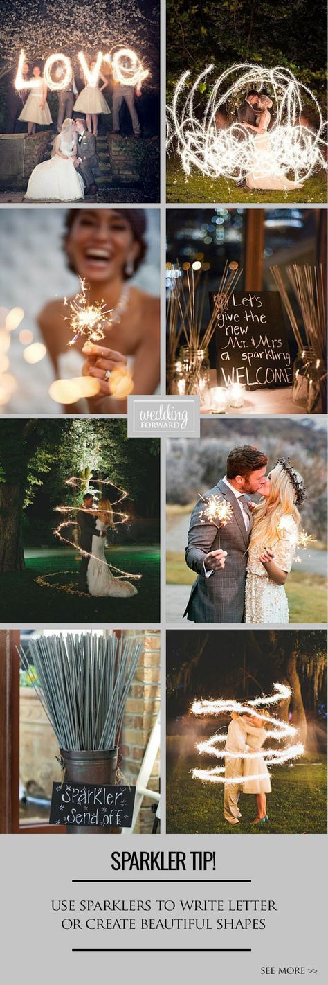 3 Sparkler Photo Ideas & Tips ❤ Keep reading for tips for perfect wedding sparker photos. See more: http://www.weddingforward.com/sparkler-photo-ideas-tips/ #weddings #photography Wedding Backyard Reception, Rustic Wedding Decorations, Lindy Hop, Swing Dancing, Wedding Sparklers, 인물 사진, Wedding Lights, Romantic Weddings, Wedding Pics