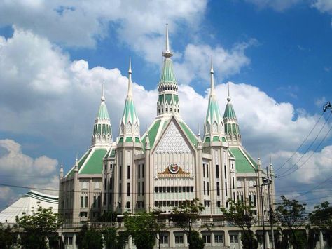 Iglesia Ni Cristo Central temple Temples Wallpaper, Iglesia Ni Cristo Church Wallpaper, Place Reference, Iglesia Ni Cristo Church Aesthetic, Church Wallpaper, Churches In The Philippines, Iglesia Ni Cristo Quotes, Philippine Star, Manila Cathedral Church