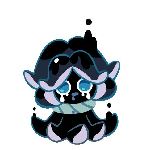 Cookie Run Kingdom Squid Ink Cookie, Squid Oc, Cookie Run Characters, Squid Ink Cookie, Star Pasta, Cookie Costume, Shark Cookies, Dragon Cookies, Cookie Run Kingdom