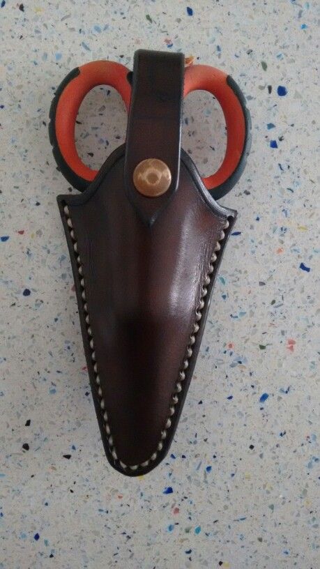 Leather Scissors Sheath, Scissor Pouch, Leather Carving, Knife Sheath, Museum Exhibition, Tool Holder, Leather Projects, Leather Work, Leather Sleeve