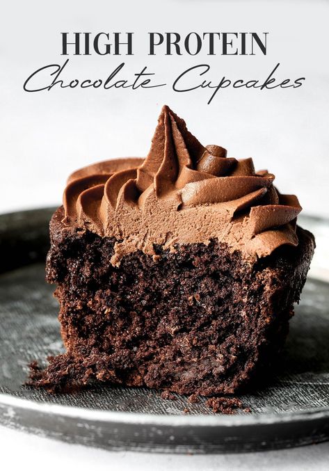 Chocolate Protein Cake Recipe, Chocolate Protein Cupcakes, Protein Snacks Chocolate, Protein Powder Cupcakes, High Protein Chocolate Cake, Protein Powder Icing, Protein Powder Frosting, Chocolate Protein Powder Desserts, Chocolate Protein Powder Recipes