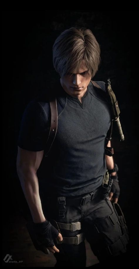 Leon Resident Evil, Resident Evil Collection, Dmc 5, Resident Evil Leon, Zoo Wee Mama, Side Profile, Video Game Characters, Smash Book, Cutie Patootie