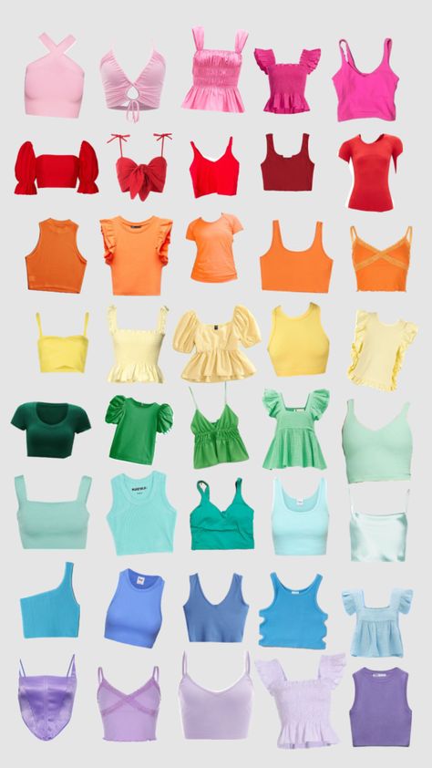 #rainbow #preppy #summer #shirts Preppy Tank Tops, Preppy Tops, Preppy Inspiration, Preppy Shirt, Fancy Shirt, Preppy Summer Outfits, Preppy Style Summer, Casual Preppy Outfits, Cute Preppy Outfits