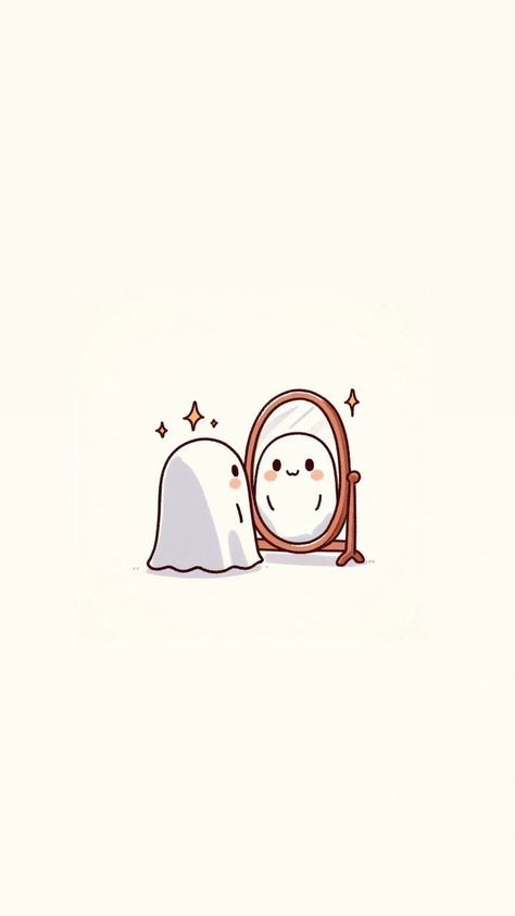 Aesthetic Cute Ghost Wallpaper, Cute Dp Aesthetic, Simple Phone Wallpaper Aesthetic, Cute Ghost Wallpaper, Cartoon Dp, Trending Summer Nails, Wallpaper Fashion, Cocoppa Wallpaper, Cute Fall Wallpaper