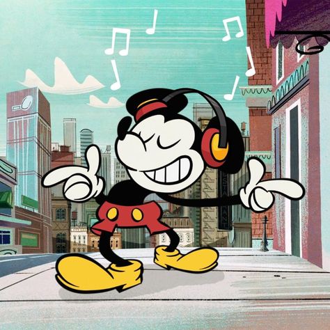 Upbeat Music Aesthetic, Character Perspective, 2d Disney, Disney Viejo, Mickey Mouse Icon, Mickey Shorts, Barbie Disney, Song Ideas, Mickey Mouse Shorts