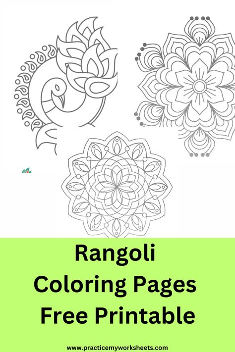 rangoli, coloring, worksheets, Rangoli Coloring Pages, Rangoli Printable, Large Coloring Posters, Deepavali Colouring Pages, Holi Colouring Pages For Kids, Drawing Sheets For Kids Diwali, Lion Colouring Picture, Holidays Around The World, Rangoli Designs