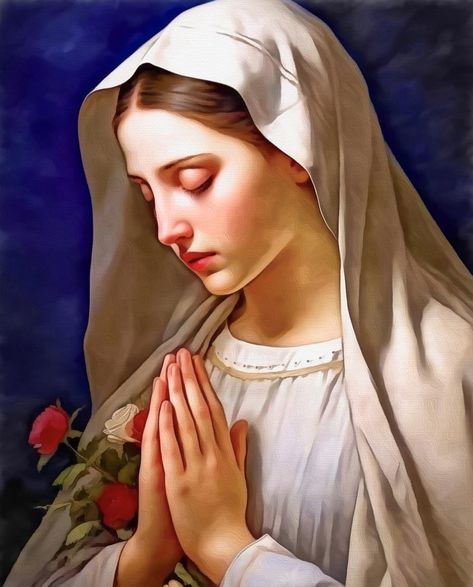 Mama Mary Blessed Mother, Mary Blessed Mother, Virgin Mary Painting, Mary Jesus Mother, Jesus Son Of God, Blessed Mother Statue, Pictures Of Mary, Home Living Room Decor, Virgin Mary Art