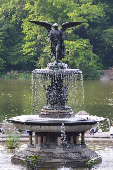 Central Park Fountain, Bethesda Fountain Central Park, Park Fountain, Fountain Park, Bethesda Fountain, Ohio Travel, Places In New York, I Love Nyc, New York Central