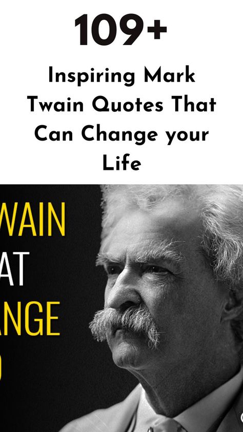 If you need a daily dose of motivation, check out these inspirational mark twain quotes and immerse yourself in the wit and wisdom of this legendary American author and humorist. #marktwainquotes Thoughtful Quotes, Mark Twain Quotes, Wit And Wisdom, Chase Your Dreams, Navigating Life, Mark Twain, Change Your Life, Thoughts Quotes, The List