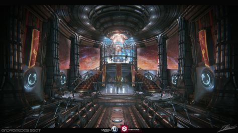 Throne room I created for a recent competition. All textures except for the vfx and space outside made using substance designer 5. Hubble Images, Whirlpool Galaxy, Sci Fi Environment, Throne Room, Andromeda Galaxy, Image Painting, Hubble Space Telescope, The Throne, Matte Painting