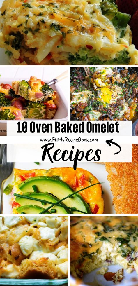 We share a few baked omelet recipe ideas to create for breakfast or other meals for the family, some have vegetables in and others meats as well, all made with egg and cheese. Egg Oven Recipes, Omelets For A Crowd, Omlet Casserole Oven Baked, Oven Baked Omelette Recipe, Baked Eggs Oven, Oven Omelette Recipe Breakfast Casserole, Ham And Cheese Omelette Recipe Oven Baked, Oven Omelette Recipe, Baked Omelette Recipe