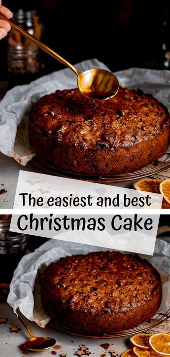 Alcohol Free Christmas Cake, Christmas Fruitcakes, Xmas Cake Recipes, Moist Fruit Cake Recipe, Best Christmas Cake, Best Christmas Cake Recipe, Easy Christmas Cake, Fruit Cake Recipe Easy, Easy Christmas Cake Recipe