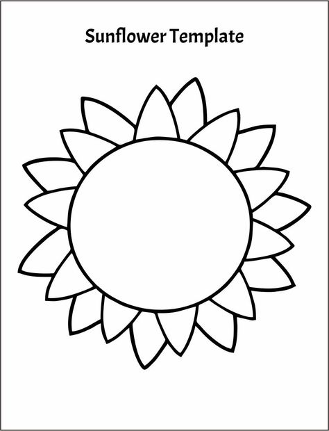 10 Best Large Flower Stencils Printable - printablee.com Large Sunflower Template Free Printable, Large Flower Template Free Printable, Printable Flowers Free, Free Printable Flowers, Heart Tracing, Flower Templates Printable Free, Paper Flower Printable Templates, How To Make Sunflower, Printable Sunflower