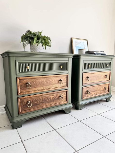 Natural Wood Dresser, Furniture Makeover Inspiration, Diy Furniture Flip, Furniture Remodeling, Revamp Furniture, Refinishing Furniture Diy, Furniture Flip, Hits Different, Bookcase Wall