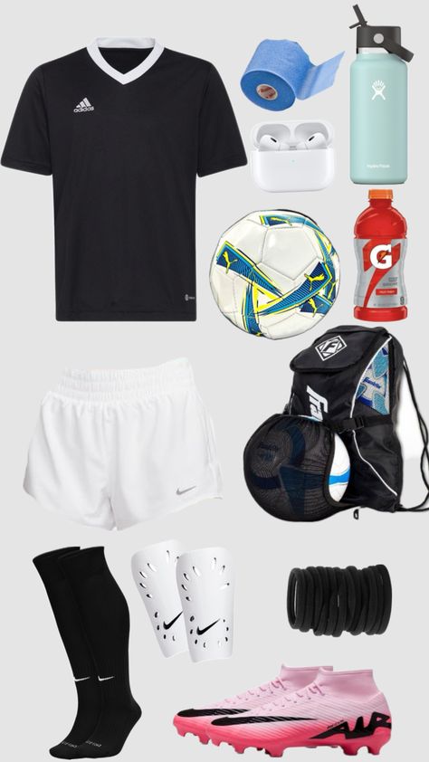 Soccer outfit for girls Soccer Girls Outfits, Vollyball Outfits, Soccer Bag, Soccer Outfit, Soccer Outfits, Outfits Girl, Girls Soccer, Soccer Girl, Girls Outfits