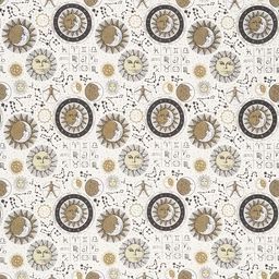 The Sun, the Moon, and the Stars! - Astrology Cream Yardage Quilting Fabric Online, The Moon And The Stars, Astrological Signs, Quilt Material, Cream Background, Fabric Yardage, Buy Fabric, Cotton Quilting Fabric, Batik Fabric