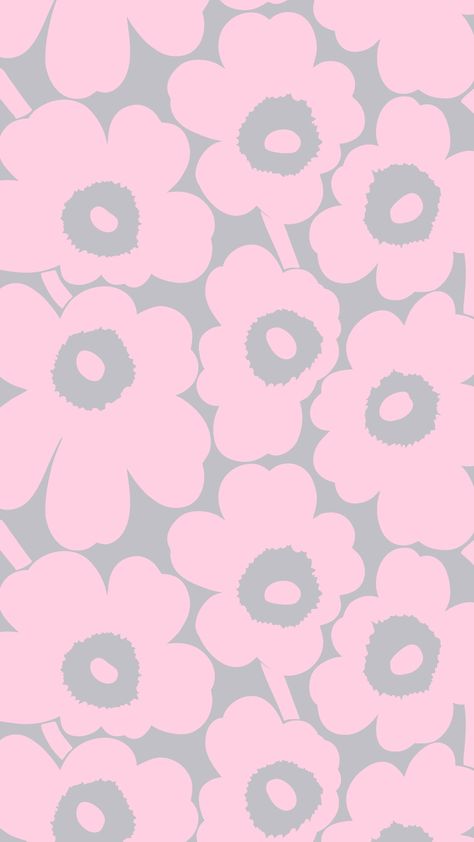 Marimekko Wallpaper, Marimekko Pattern, Fabric Dyeing Techniques, Powerpuff Girls Wallpaper, Pink Flowers Wallpaper, Pattern Design Inspiration, Animal Print Wallpaper, Plant Wallpaper, Wallpaper Pink