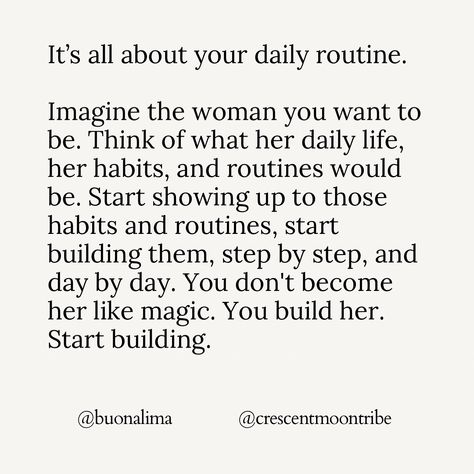 Building the life of your dreams is not about Intensity — It’s about Consistency 🤍🗓️ This is something I’m still learning within my own life 🦋 It is often hard for us to take the small actionable steps that we need to because we know they won’t provide us with instant results. The truth is, we live in a world where we all desire instant gratification and lack patience — But what if by honoring this truth, we decided to start today? What if we started celebrating our small wins? What if we Small Wins, Instant Gratification, Start Today, Self Motivation, In A World, What If, Daily Routine, The Truth, Quotes To Live By