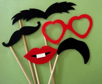 Felt photoprops Diy Photo Booth Props, Wedding Photo Booth Props, Wedding Photo Props, Diy Photo Booth, Booth Props, Photo Booth Props, Party Photos, Party Decoration, Party Time