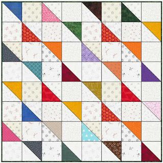 One Block Wonder Panel Quilt Tutorial, One Block Quilt Patterns, Free Quilt Block Patterns Easy, Quilts With Squares, One Block Quilts, Hst Quilt Patterns, Easy Quilt Blocks, Waves Quilt, Missouri Star Quilt Tutorials