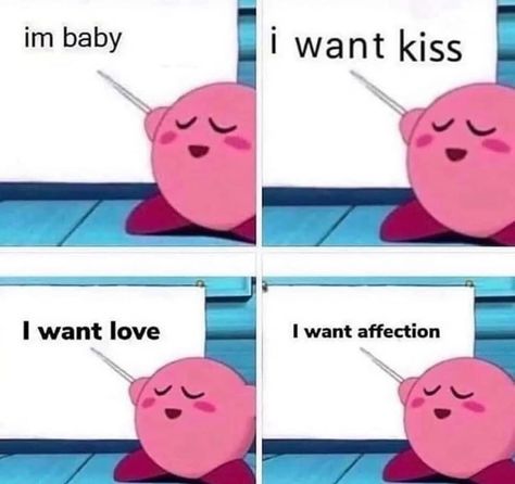 Gf Memes, Kiss Me Love, I Want Love, Baby Memes, Cute Texts For Him, Cute Messages, Relationship Memes, Cute Memes, Wholesome Memes