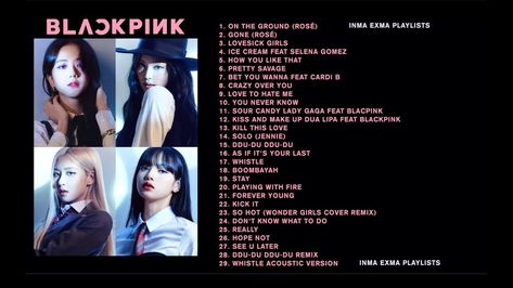 https://www.youtube.com/watch?v=_GwI2q2_Gwc&list=LL&index=10 All Blackpink Songs List, Blackpink All Songs List, Rock Playlist, Candy Lady, Mix Cd, Blackpink Square Up, Rap Beats, Listen To Song, Audio Music