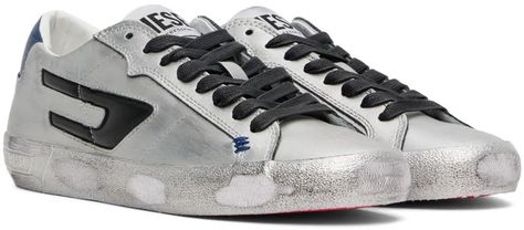 Diesel Clothing, Leather Logo, Accessories For Men, Golden Goose Sneaker, Luxury Streetwear, Leather Sneakers, Air Jordan Sneaker, Low Top, Designer Fashion