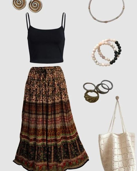 "Stepping out in style with these boho essentials 🌿✨ #EffortlessFashion #BohoBeauty" Moms Aesthetic, Boho Hippie Outfits, Boho Whimsical, Boho Essentials, Style Staples, Texas Chainsaw, Boho Clothes, Boho Beauty, Whimsical Fashion