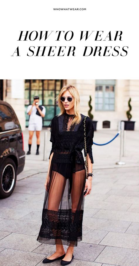 Outfit ideas to help you style a sheer dress like a fashion pro Street Style Stockholm, Lollapalooza Outfit, Top Street Style, Anja Rubik, Wearing Sunglasses, Sheer Skirt, Looks Street Style, Models Off Duty, Street Style Chic