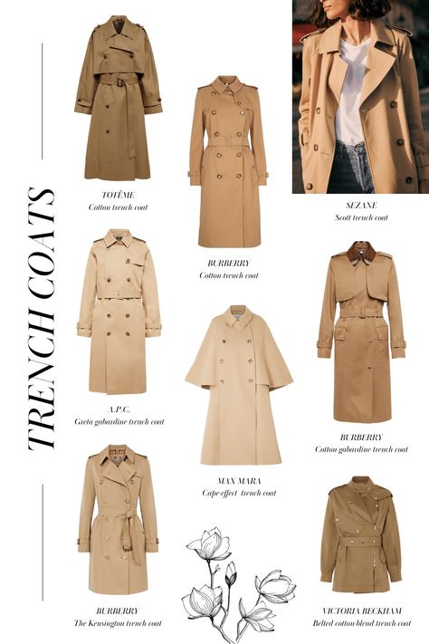 How French Women Wear Their Trench Coats Stylishly Autumn Color Palette Fashion, French Outfits, Tweed Outfit, Girls Spring Outfits, Chic French Style, Fasion Outfits, Coat Women Fashion, Classic Trench Coat, Stylish Coat