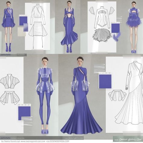 Digital Fashion Design, Fashion Portfolio Layout, Fashion Illustration Poses, Digital Dress, Fashion Design Books, Fashion Figure Drawing, Fashion Illustration Sketches Dresses, Very Peri, Fashion Design Sketchbook