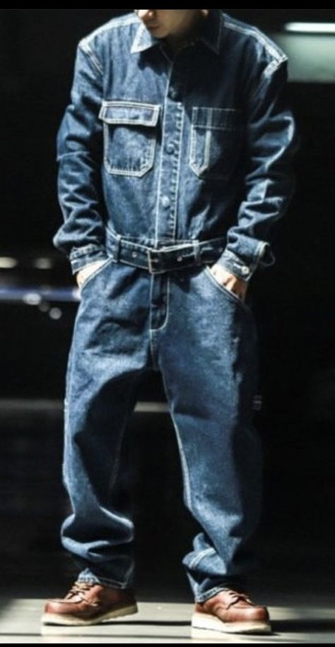 Denim Boiler Suit, Levis Outfit, Overalls Men, Denim Inspiration, Mens Fashion Rugged, Boiler Suit, Fire Fits, Stylish Mens Outfits, Denim Details