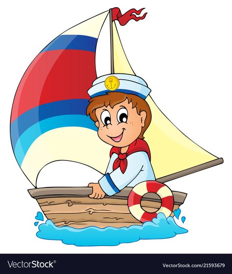 Cartoon School Bus, Transportation Preschool Activities, Sailor Theme, Girl Cartoon Characters, Preschool Coloring Pages, Math Coloring, Baby Painting, Sailing Boat, Art N Craft