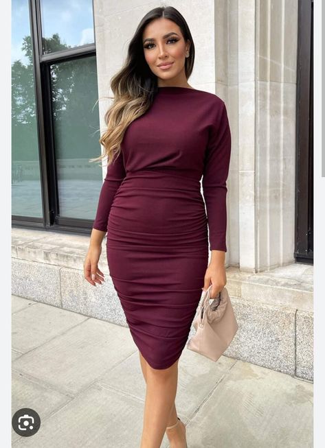 Plum Dress Outfit, Nude Strappy Heels, Plum Dress, Playsuit Dress, 21st Dresses, Sequin Prom Dresses, Ruched Bodycon Dress, Maxi Dress Cocktail, Midi Dress Party