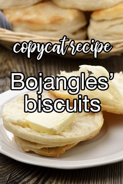 Copycat Bojangles' Biscuits - The popular baking powder biscuits made at Bojangles' Famous Chicken 'n Biscuits restaurants can be yours at home with this easy recipe. | CDKitchen.com Cat Head Biscuits Recipes, Bojangles Biscuits Recipe, Hardees Biscuit Recipe Copycat, Mcdonalds Biscuits, Hardees Biscuit Recipe, Bojangles Biscuits, Bread Quick, Baking Powder Biscuits, Homemade Breads