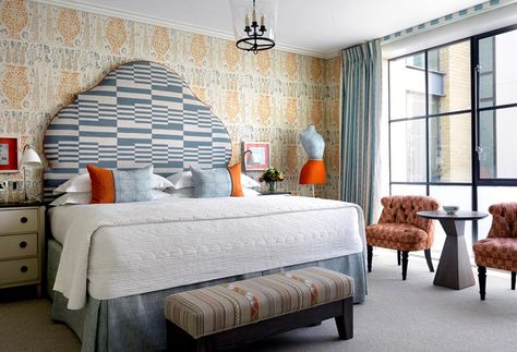 Ham Yard Hotel London, Ham Yard Hotel, Firmdale Hotels, Hotel Concept, Bedroom Bliss, Floor Remodel, Luxury Boutique Hotel, Hotel Interiors, Rustic Bedroom