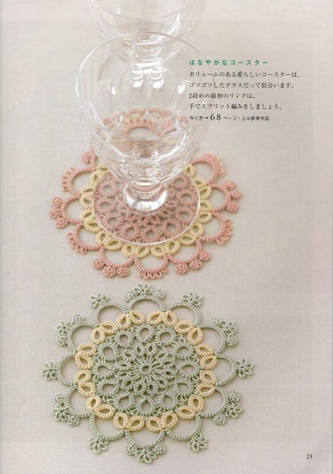 Crochet Earrings Free Pattern, Tatting Patterns Free, Needle Tatting Patterns, Shuttle Tatting Patterns, Tatting Tutorial, Lace Accessories, Crochet Earrings Pattern, Japanese Craft, Needle Tatting