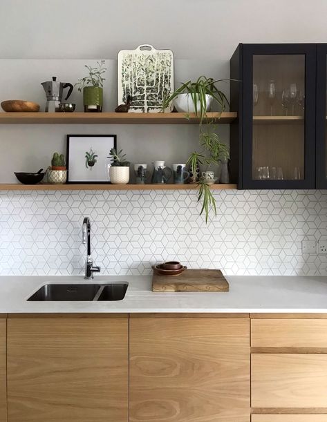 We love the Scandi design trend, where major focus lies on the natural beauty of exposed timber. Here are a few of our favourite Scandi-style kitchens from our archives for the perfect inspo! Scandi Kitchen, Gorgeous Kitchens, Kitchen Inspiration Design, Kitchen Diner, Open Plan Kitchen, Kitchen Tiles, Kitchen Designs, Kitchen Style, Kitchen Styling