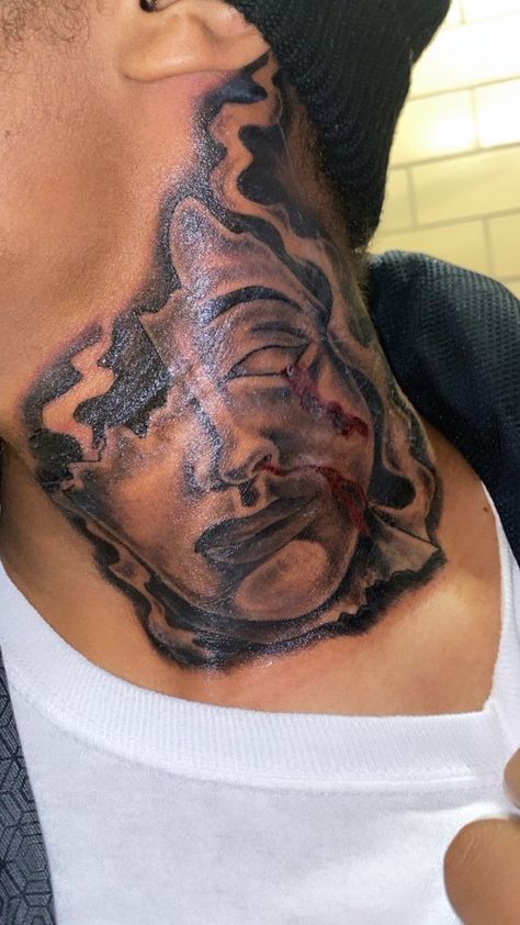 Neck And Throat Tattoos Men, Hood Neck Tattoo For Guys, Arm Tattoos For Guys Forearm, Tattoo Ideas Males, Best Neck Tattoos, Forearm Tattoo Quotes, Hard Tattoos, Arm Sleeve Tattoos For Women, Side Neck Tattoo