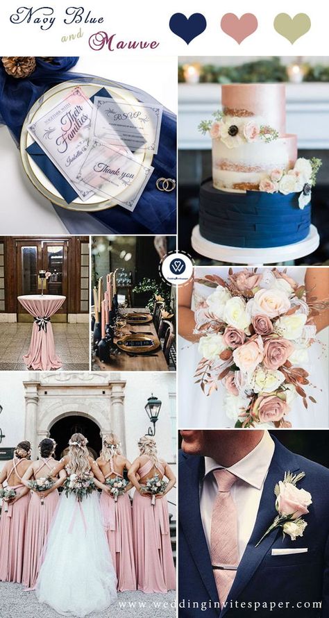 Wedding Centerpeices, Wedding Dreses, Navy Wedding Colors, Dark Blue Wedding, Wedding Color Palettes, Diy Wedding Reception, Mauve Wedding, Bouquets Wedding, Wedding Colors Blue