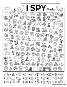 Find the different Super Mario items scattered throughout the page of this free printable I spy Super Mario Bros themed activity page. Mario Items, Super Mario Coloring Pages, Mario Bros Party, Super Mario Birthday Party, I Spy Games, Spy Games, Mario Coloring Pages, Free Printable Activities, Activities For Boys