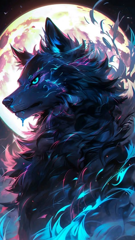 Wolf Art Fantasy, Wolf Aesthetic, Fantasy Angel, Wolf Artwork, Mythical Creatures Fantasy, Fantasy Wolf, Wolf Photos, Wolf Spirit Animal, Wolf Wallpaper