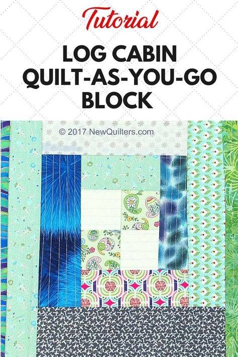 Scrappy Log Cabin, Log Cabin Block, Free Quilt Tutorials, Log Cabin Quilt Pattern, Log Cabin Quilt Blocks, Quilting Videos, Easy Quilt, Cabin Quilt, Quilt Squares