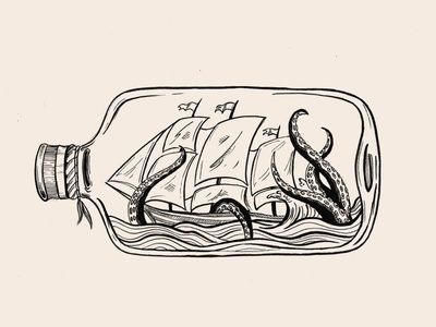 Caribbean Tattoo, Pirate Tattoos, Pirate Of The Caribbean, Tattoos Ideas For Men, Pirate Ship Tattoo, Marine Tattoo, Sailor Tattoos, Ship In A Bottle, Sparrow Tattoo