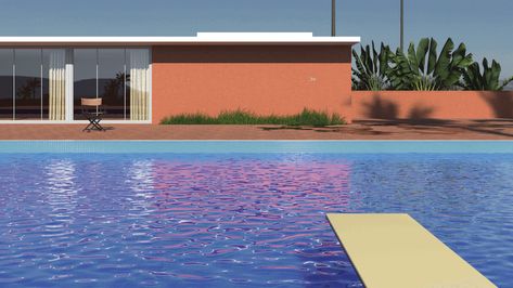 Why David Hockney’s Pool Paintings Are So Popular – Artsper Magazine Pool Portrait, David Hockney Pool, David Hockney Paintings, David Hockney Art, A Bigger Splash, Swimming Pool Art, Art Success, Pool Art, Painting Picture