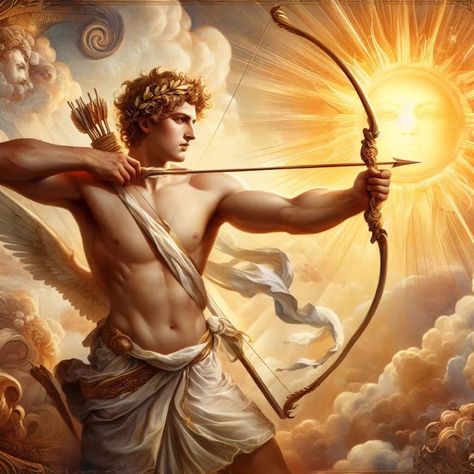 Greek Mythology Apollo, Apollo Mythology, Apollo Greek Mythology, Greek Demigods, Apollo Percy Jackson, God Mythology, Apollo Greek, Jungian Archetypes, Greek Goddess Art