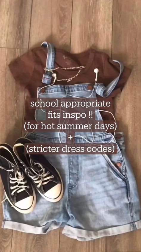 Outfit Ideas For School Dress Code, Outfits Ideas For School, School Appropriate Outfits, Hot Day Outfit, Appropriate Outfits, Hot Weather Outfits, School Dress Code, Picture Day Outfits, Hot Summer Outfits