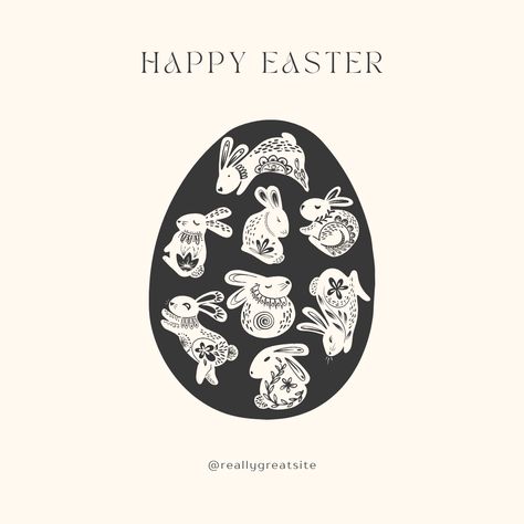 Use this customizable Black & White Elegant Happy Easter Instagram Post template and find more professional designs from Canva. #black&white #black #white #egg #minimal #minimalist #minimalistic #animated #elegant #rabbit #bunny #pet #eggs #happyeaster #adorable #happy #easter #instagram  #post  #greeting #illustration #playful #kid #holiday #party #canva #template Happy Easter Instagram Post, Easter Instagram Post, Kid Holiday Party, Greeting Illustration, Bunny Pet, White Egg, Easter Templates, Photo Collage Maker, Marketing Logo